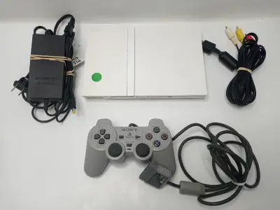 Sony PS2 Slim Ceramic White Console (SCPH-79001) - Tested, View more