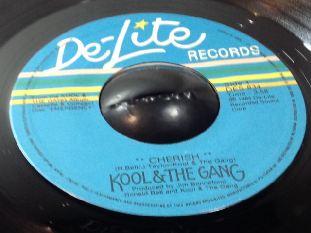 KOOL & THE GANG (CHERISH / CHERISH INSTRUMENTAL) 45 RPM SINGLE in Arts & Collectibles in Winnipeg - Image 2