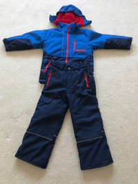 Size 8 Costco Winter jacket with snow pant. 