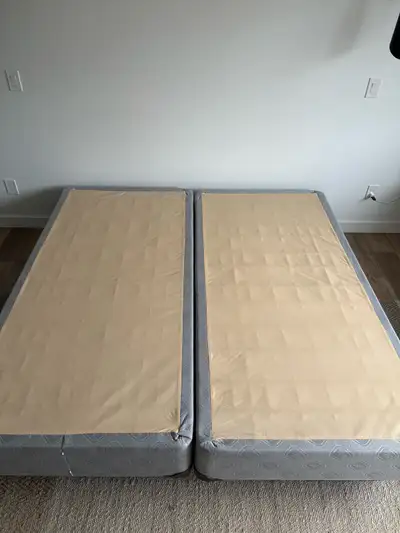 king size bed frame and box spring, View more