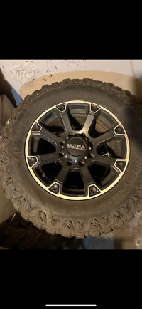8 bolt 33s  12.5 18 inch rim ultra rims & tires 
