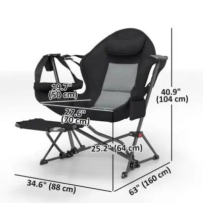 Hammock Camping Chair， Adjustable Back Folding Swinging Hammock, View more
