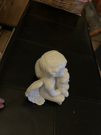 Angel and bear figurine