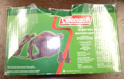 COLEMAN ELECTRIC QUICK PUMP, View more