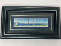 1997 Framed PEI Confederation Bridge Stamp Set