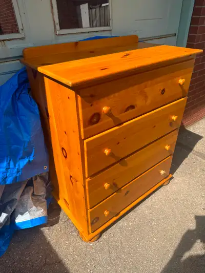 Dresser , solid pine  works good , only 100 dollars, View more