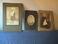 LOT OF 3 VINTAGE PHOTOGRAPHS-CHILDREN-FAMILY-EARLY 1900'S