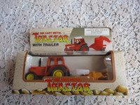 Die Cast Metal Tractor with Trailer--Slow Gear Action