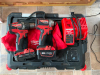 Milwaukee M18 brushless Impact and Drill Kit With 2 Batteries