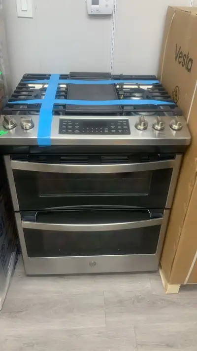 Stove 30''-GE 6.8 cuft  JCGSS86SP2SS Double Oven Gas Stainless, View more