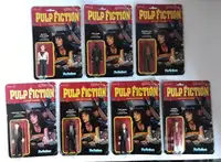 ReAction Pulp Fiction Set of 7 figures Vega Jules Gimp Jimmie