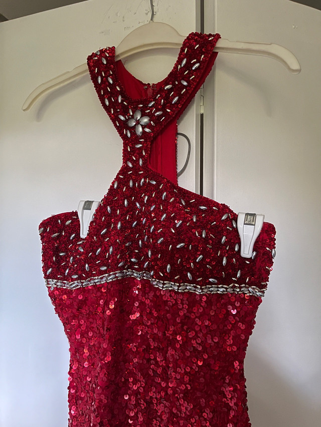 Glamorous Sequined Red Evening Gown (Size Small)) in Women's - Dresses & Skirts in City of Toronto - Image 2