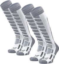Size L 2 Pairs Wool Ski Socks Lightweight Snowboard Socks