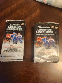 New in packaging, lot of 2023 Tim Hortons hockey packs