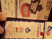 Maple Leaf Gardens Ticket (Montreal vs. Toronto,, Feb. 3, 1996).