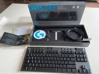 Logitech G915 TKL Gaming Keyboard with Brown Tactile Switches