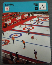 1977 CURLING COLLECTOR CARD (4"x6")