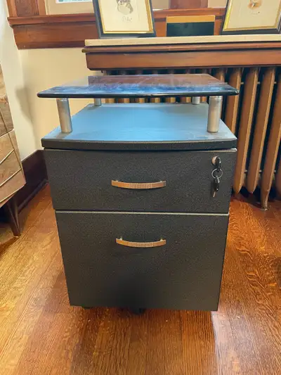 mobile two drawer filing cabinet, View more