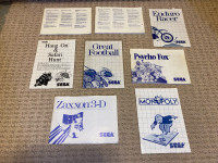 Sega Master System pamphlets lot