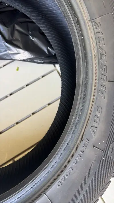 Set of 4 winter tires for sale. Size: 215/55R17 98V XL Used for only one winter and in excellent con...