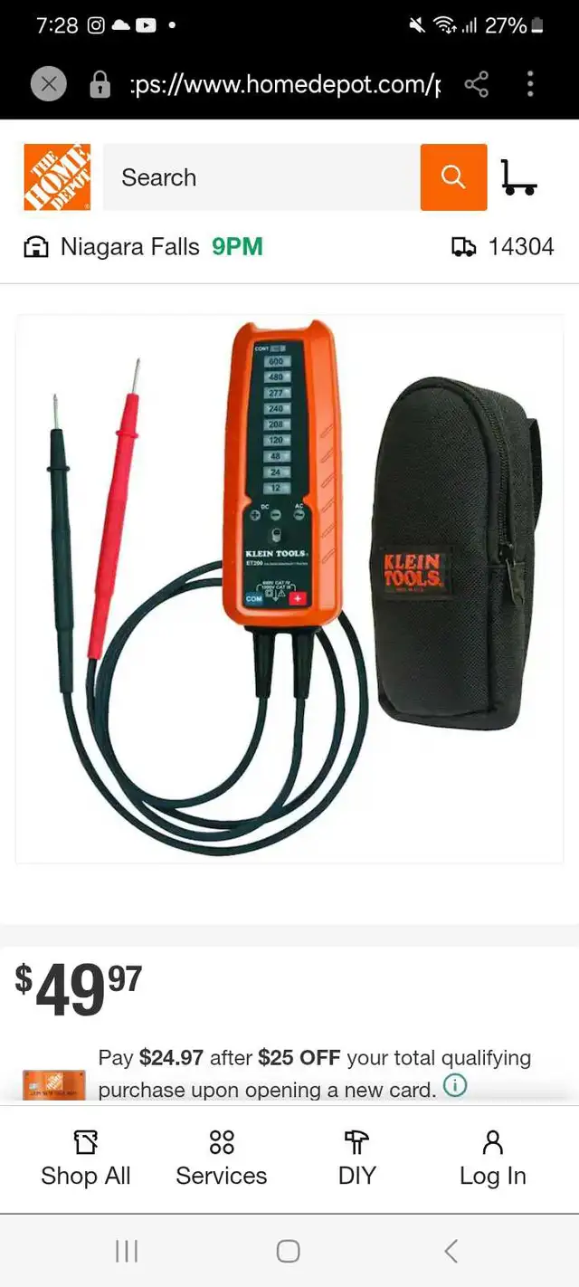 Electronic voltage tester 414907414600765441