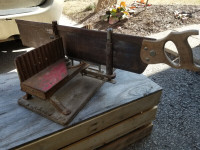 Vintage Miter Box with saw