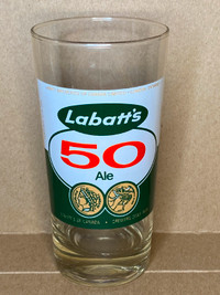 Breweriana - Beer Glass - Labatt's 50 Ale