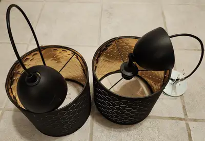 Used pendant lights (two) in very good condition, View more
