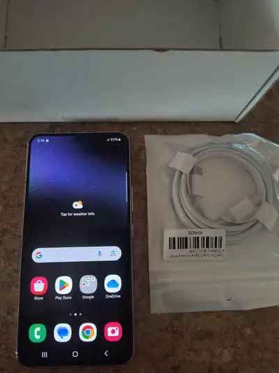 LIKE NEW SAMSUNG S22 5G-ANDROID 15-8 GIG RAM-128 GB-BORA PURPLE, View more
