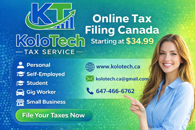 $34.99 Income Tax Filing Canada | CRA NETFILE Certified | Online Tax Return Fast, affordable, and se...