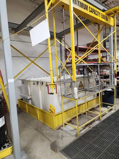 Paint wash system, with Crane, dip tanks, View more