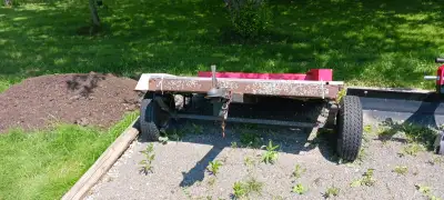 Small Utility Trailer - single axle with leaf springs - needs work. First $150.00 takes it. Pick up...