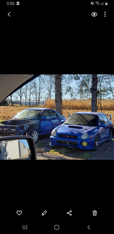 02 wrx full part out