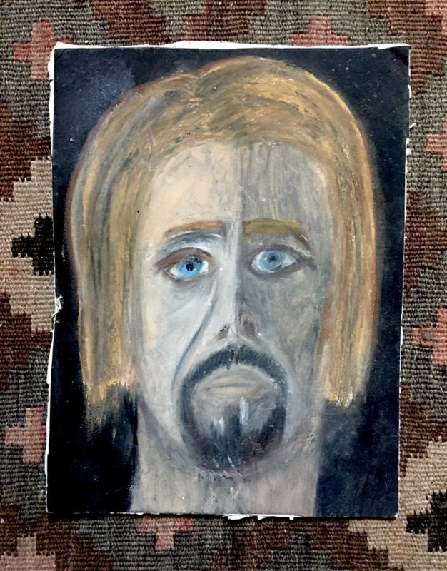 Outsider ‘Self Portrait’ Painting on Paper, 2011 in Arts & Collectibles in Gatineau - Image 2
