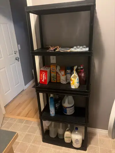 Black Plastic Utility Shelving Unit, View more