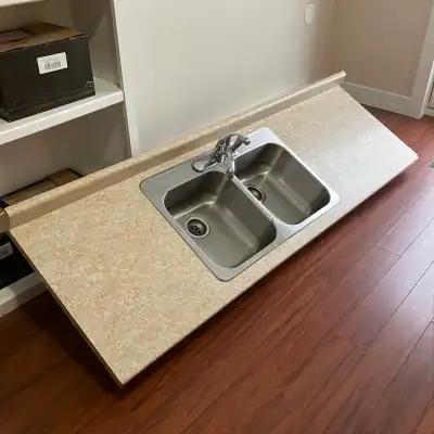 Set of Kitchen Countertops with Sink, View more
