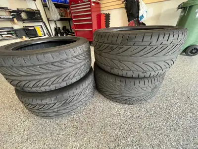 Used Corvette tires, Hankook evo V12 NO RIMS Two 245-45/17 Two 275-40/18 Date code 2012