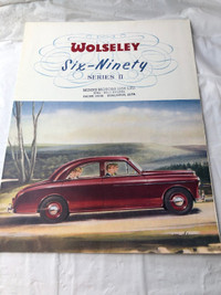 VINTAGE 1957 WOLSELEY SIXNINETY SERIES II POSTER BROCHURE #M0664