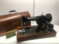 Antique sewing machine singer model 201K