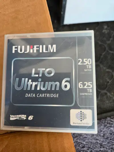 11 x new data tapes for backups 2.5T up to 6.5TB, View more