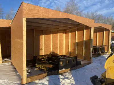 Shelters start at $895 All Plywood is premium 3/8 fir exterior grade (No spruce plywood) Roof is bui...