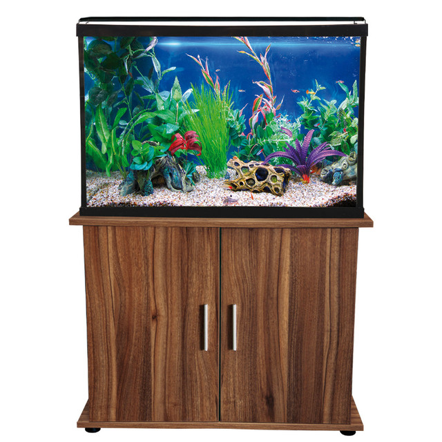 Fish Tank 60gal Aquarium Kit w/ cabinet stand & a HAMSTER home in Other in Barrie