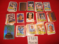 carte baseball cards stickers panini 1989-1990