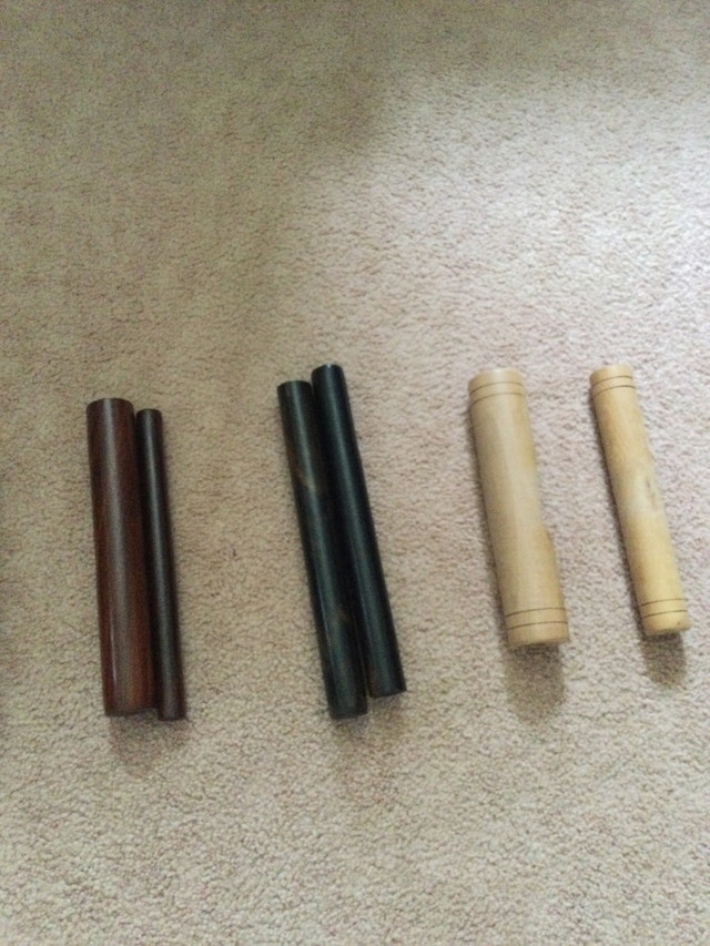 Cuban Hardwood Claves for sale $30  in Drums & Percussion in Kawartha Lakes - Image 2
