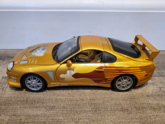 1:18 Diecast ERTL 2 Fast 2 Furious 1993 Toyota Supra Gold NB 1 in Arts & Collectibles in Kawartha Lakes