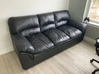 Black Leather Couch, View more