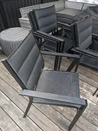New -  6 Quality padded patio chairs