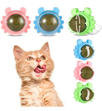 New 3 Catnip Balls Toy for Cats, 360°Rotatable Natural Edible Se