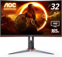 Moniteur Gaming 32po Incurvé AOC C32G2 1080p 165Hz 1ms Curved