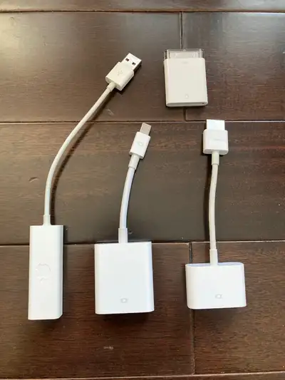 apple accessories lot usb ethernet vga dvi hdmi DisplayPort, View more